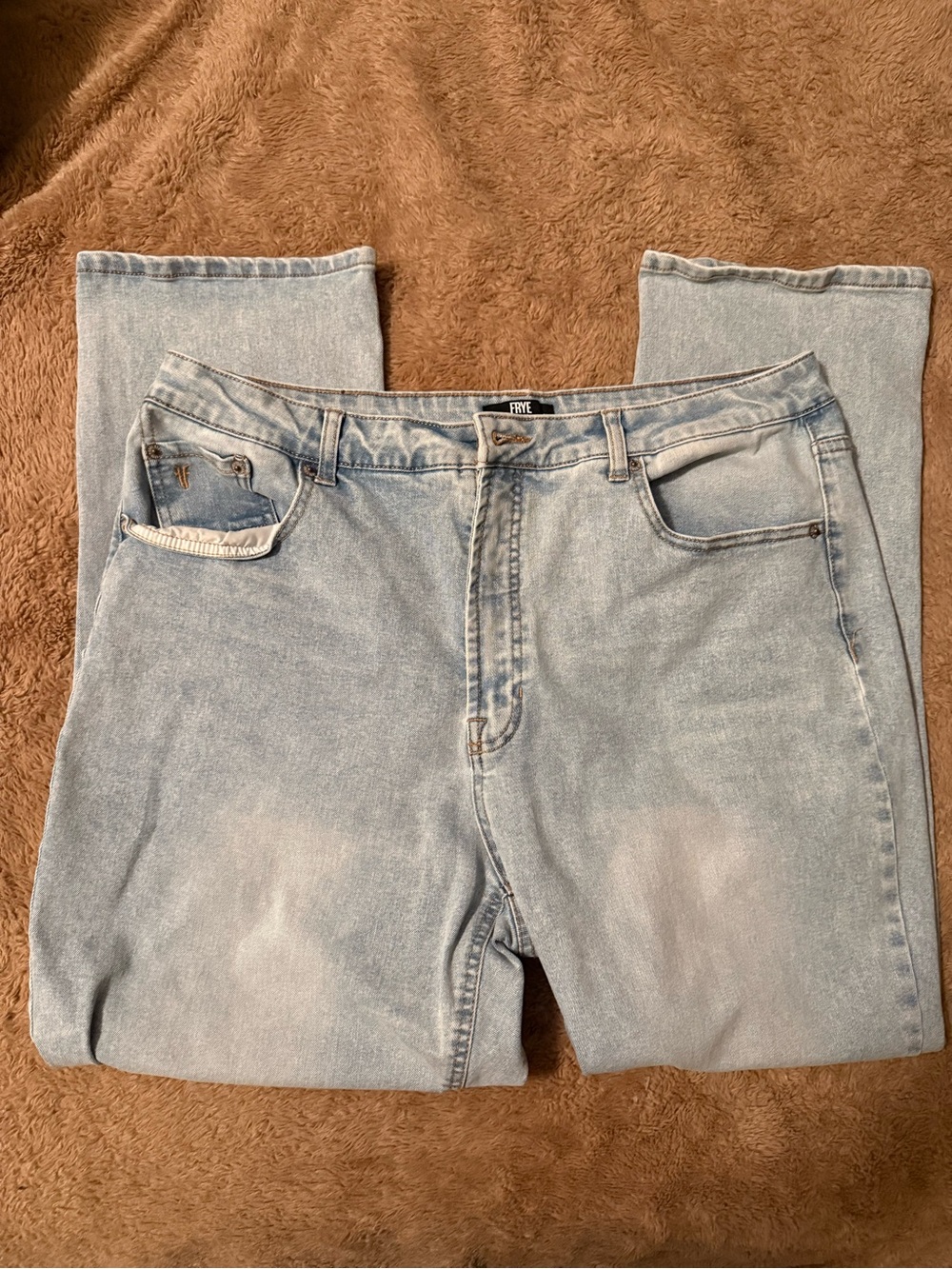 FRYE Light Blue Straight Jeans